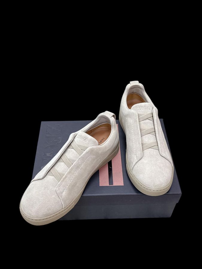 Zegna Triple Stitch Gamuza – Blanco Hueso