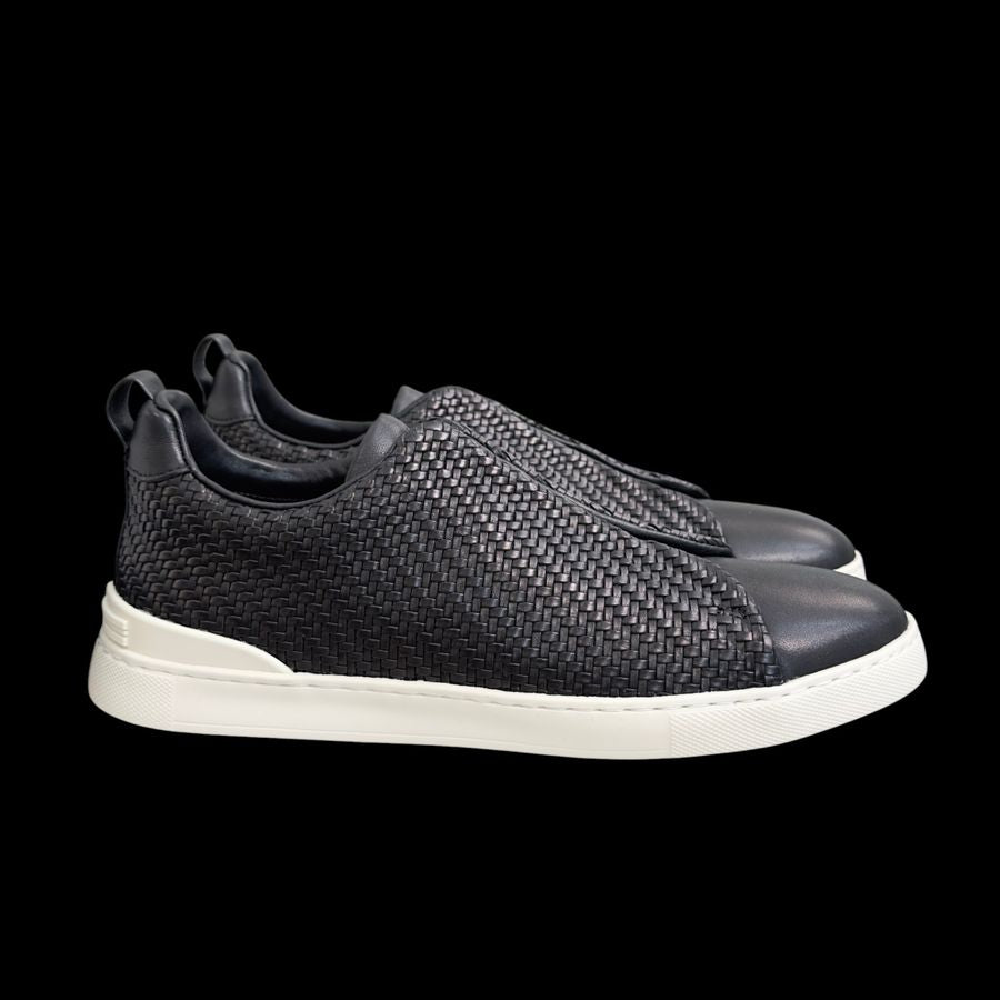 Zegna Triple Stitch Diff Skins – Negro (trenzado)