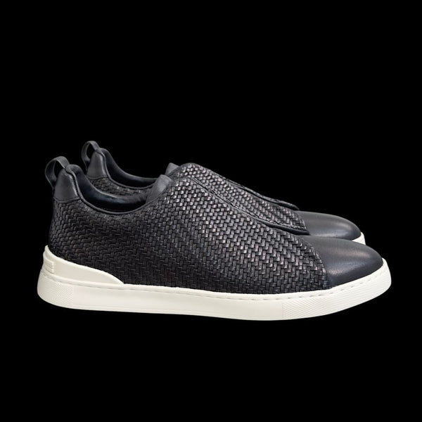 Zegna Triple Stitch Diff Skins – Negro (trenzado)