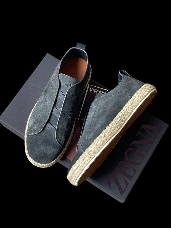 Zegna Alpargata – Gris Oscuro